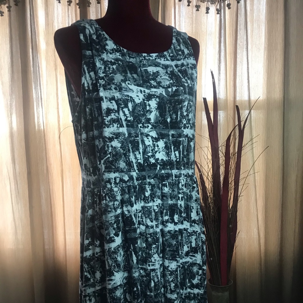 Size XL Stretchy Fit ‘n Flare Dress with Pockets